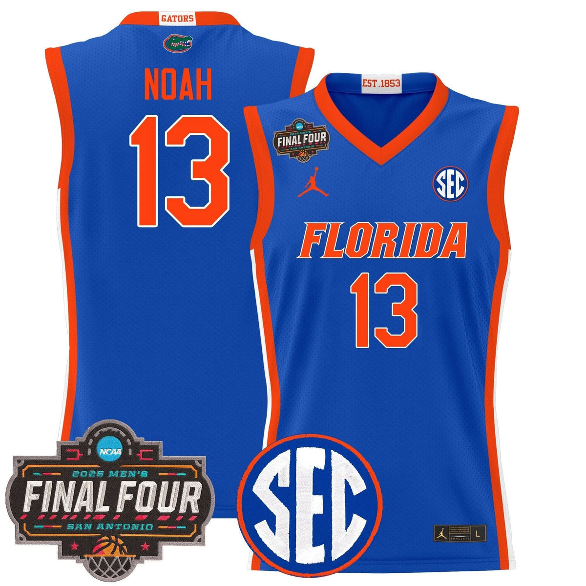 FG 2025 Final Four Patch Basketball Jersey - Stitched