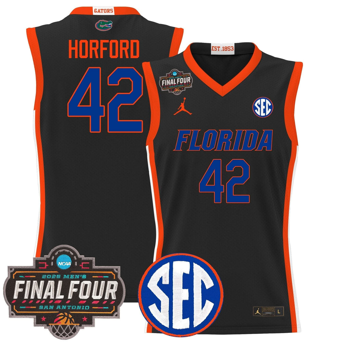FG 2025 Final Four Patch Basketball Jersey - Stitched