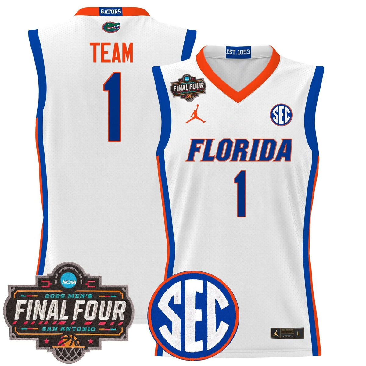FG 2025 Final Four Patch Basketball Jersey - Stitched