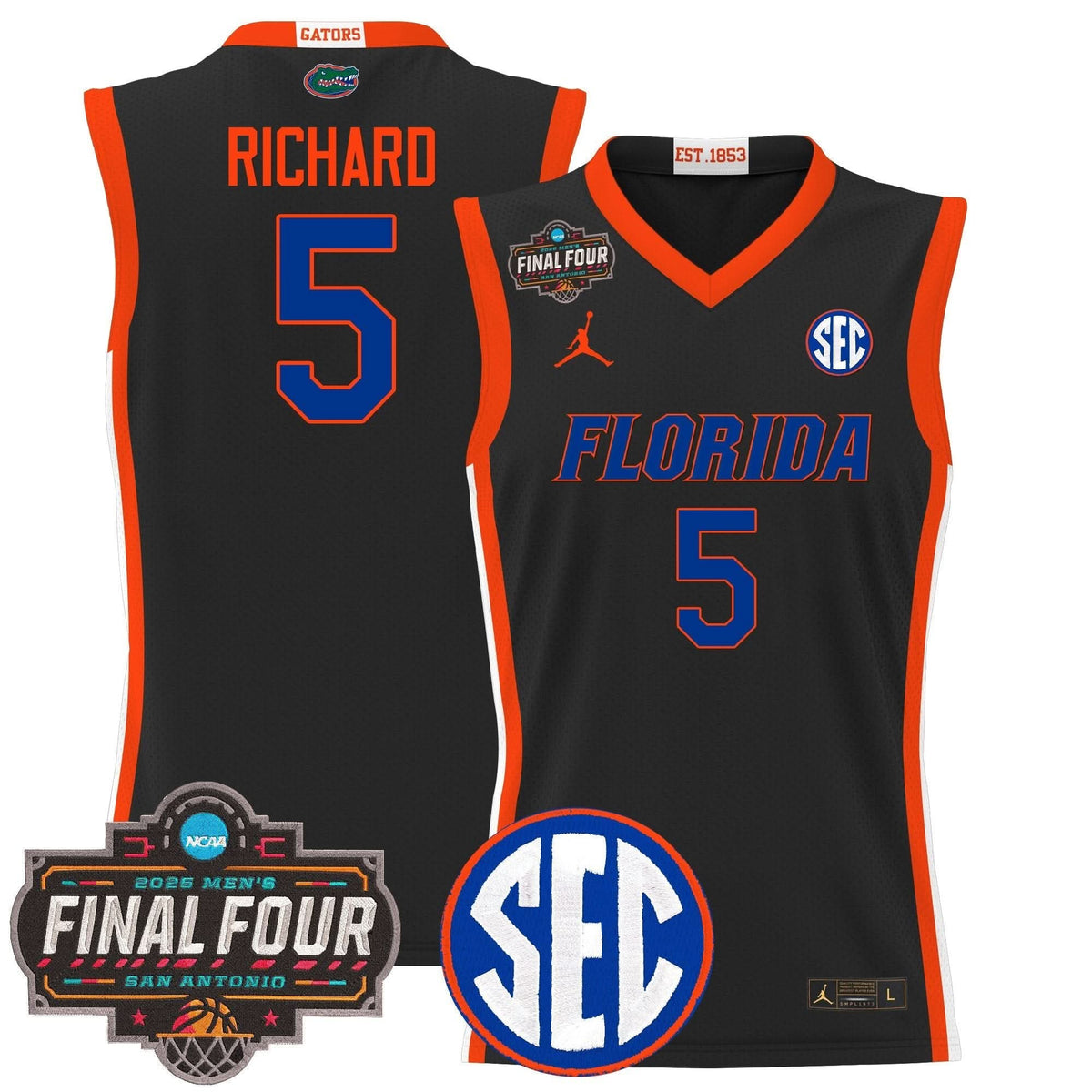 FG 2025 Final Four Patch Basketball Jersey - Stitched