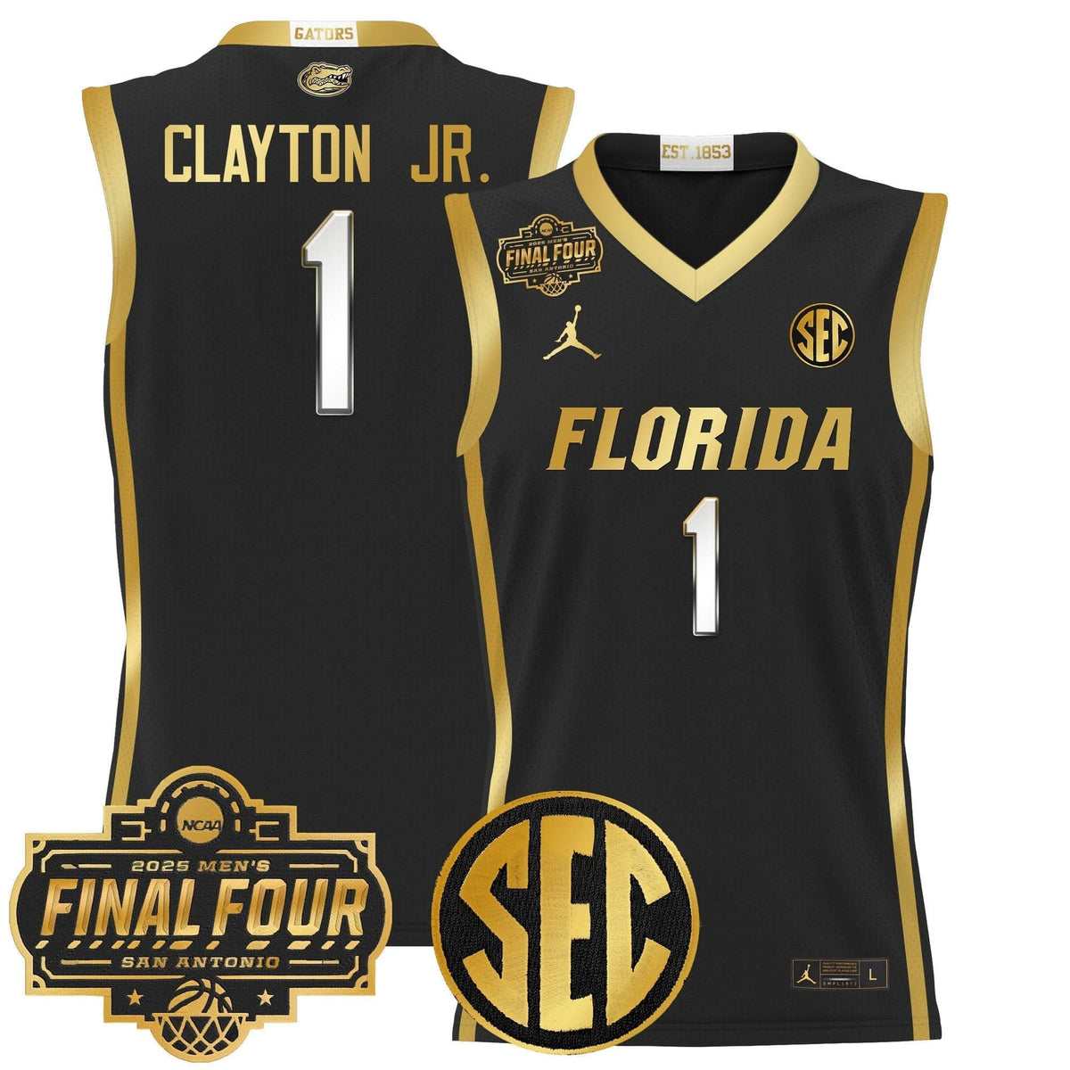 FG 2025 Final Four Patch Basketball Jersey - Stitched