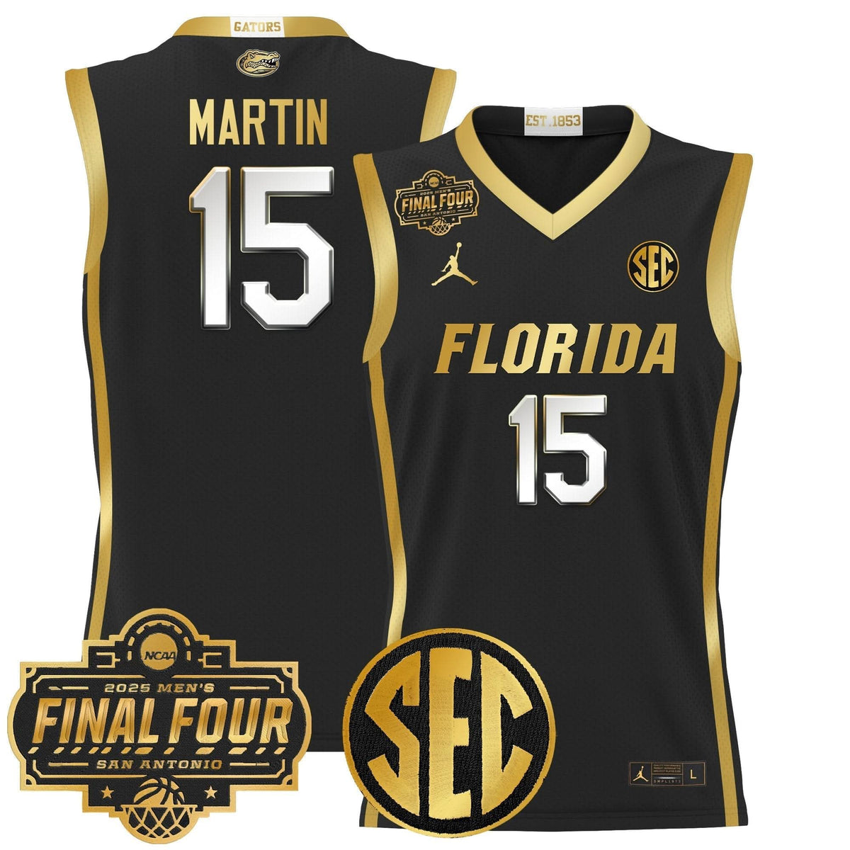 FG 2025 Final Four Patch Basketball Jersey - Stitched