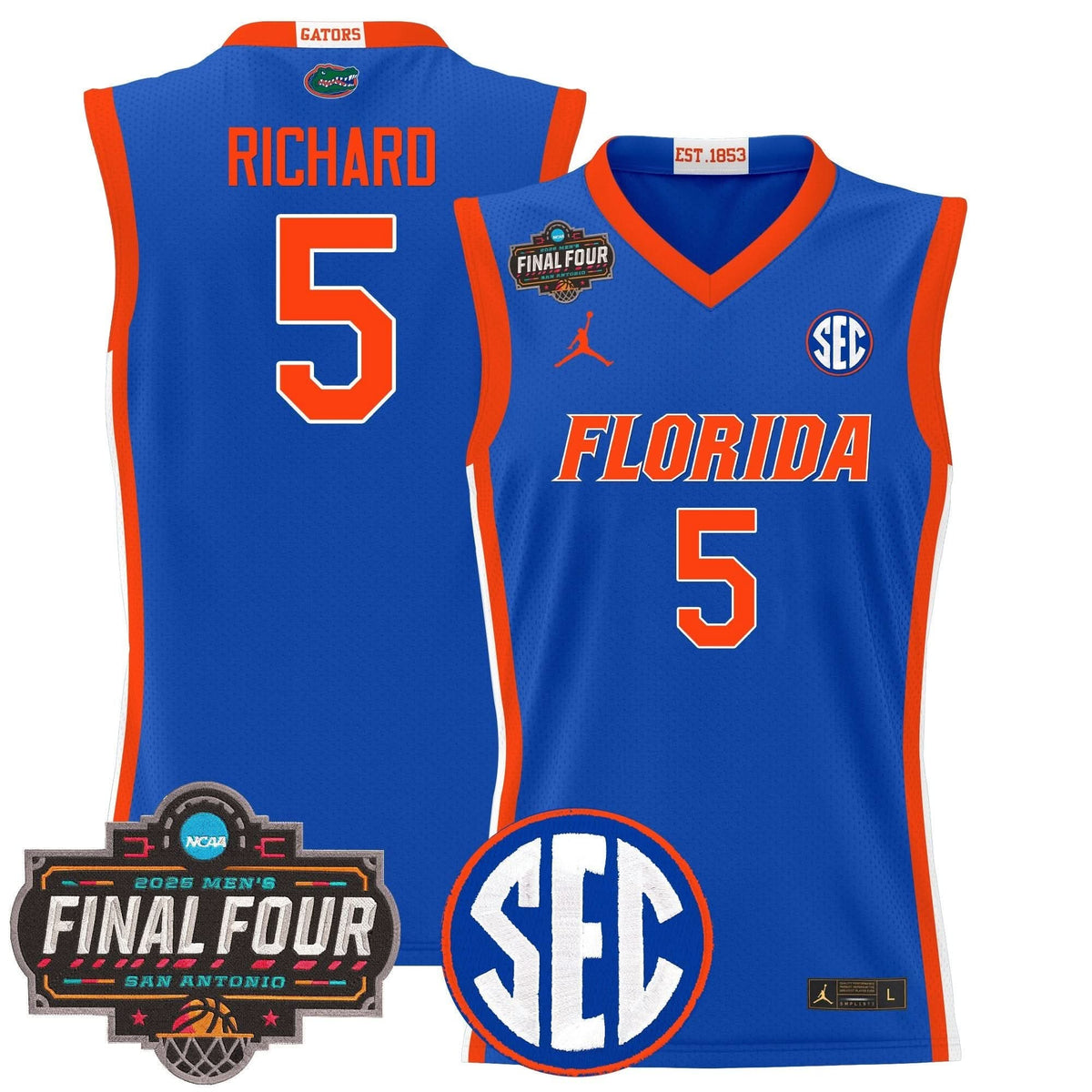 FG 2025 Final Four Patch Basketball Jersey - Stitched