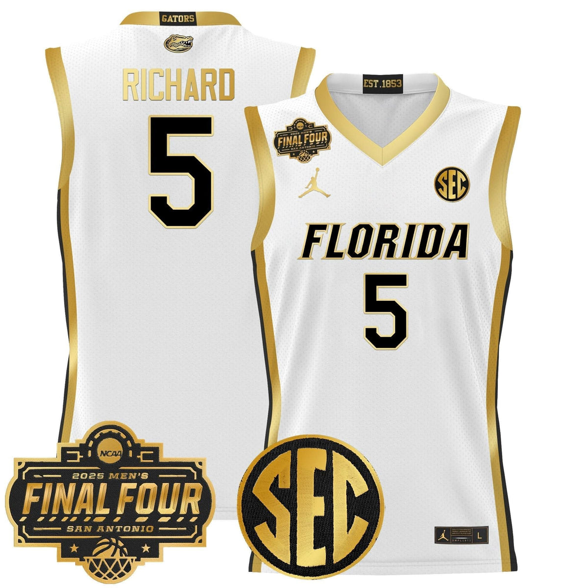 FG 2025 Final Four Patch Basketball Jersey - Stitched