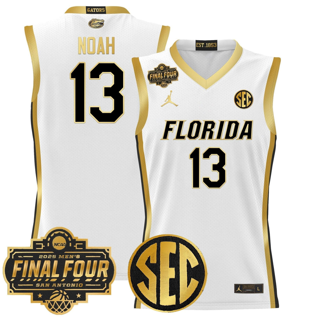 FG 2025 Final Four Patch Basketball Jersey - Stitched