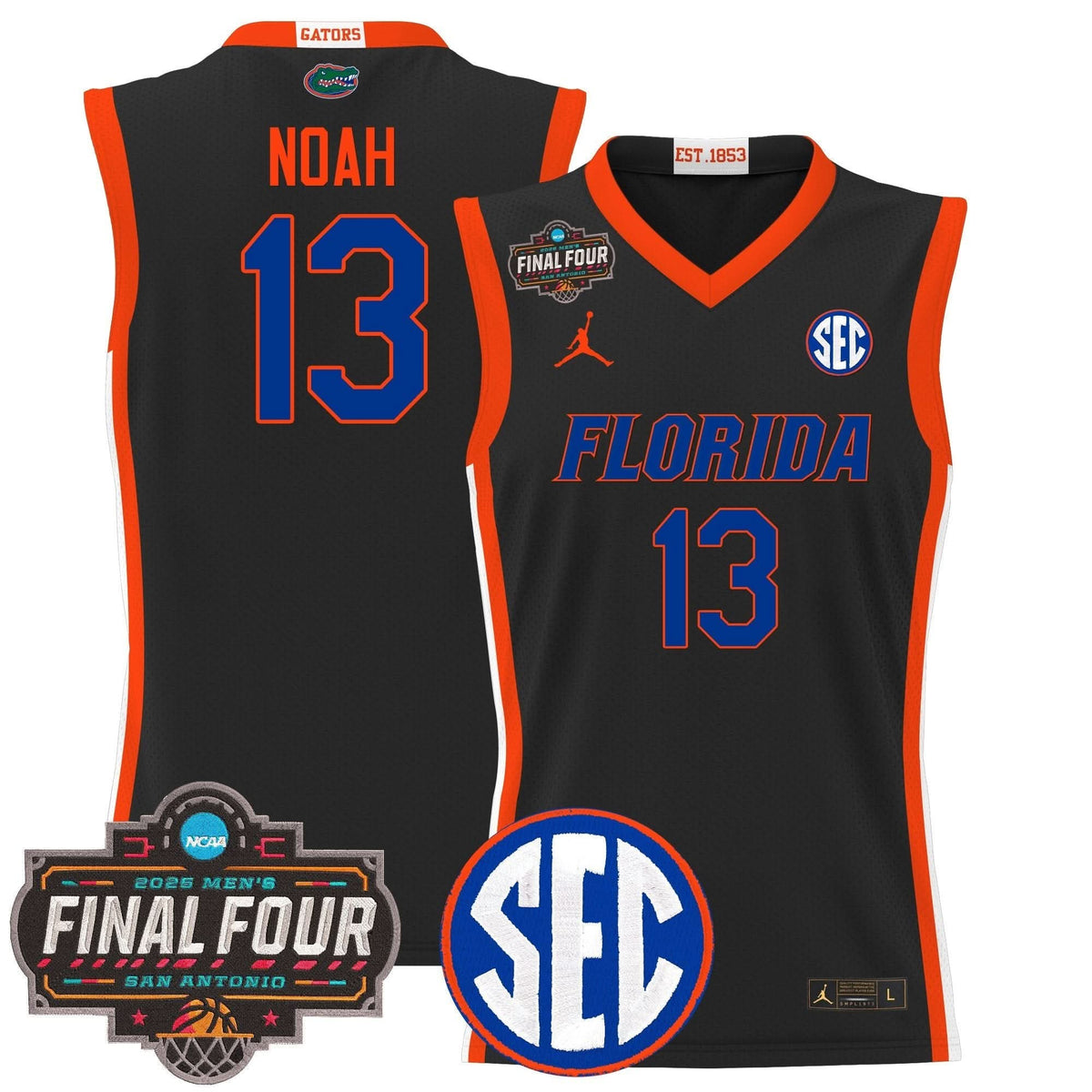 FG 2025 Final Four Patch Basketball Jersey - Stitched