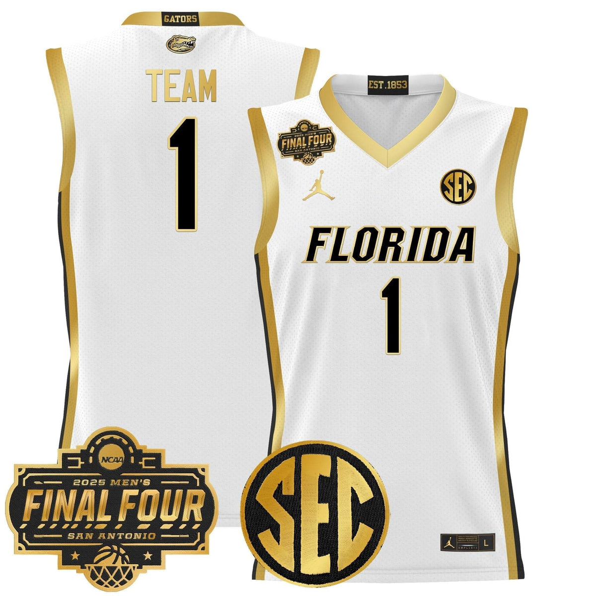 FG 2025 Final Four Patch Basketball Jersey - Stitched