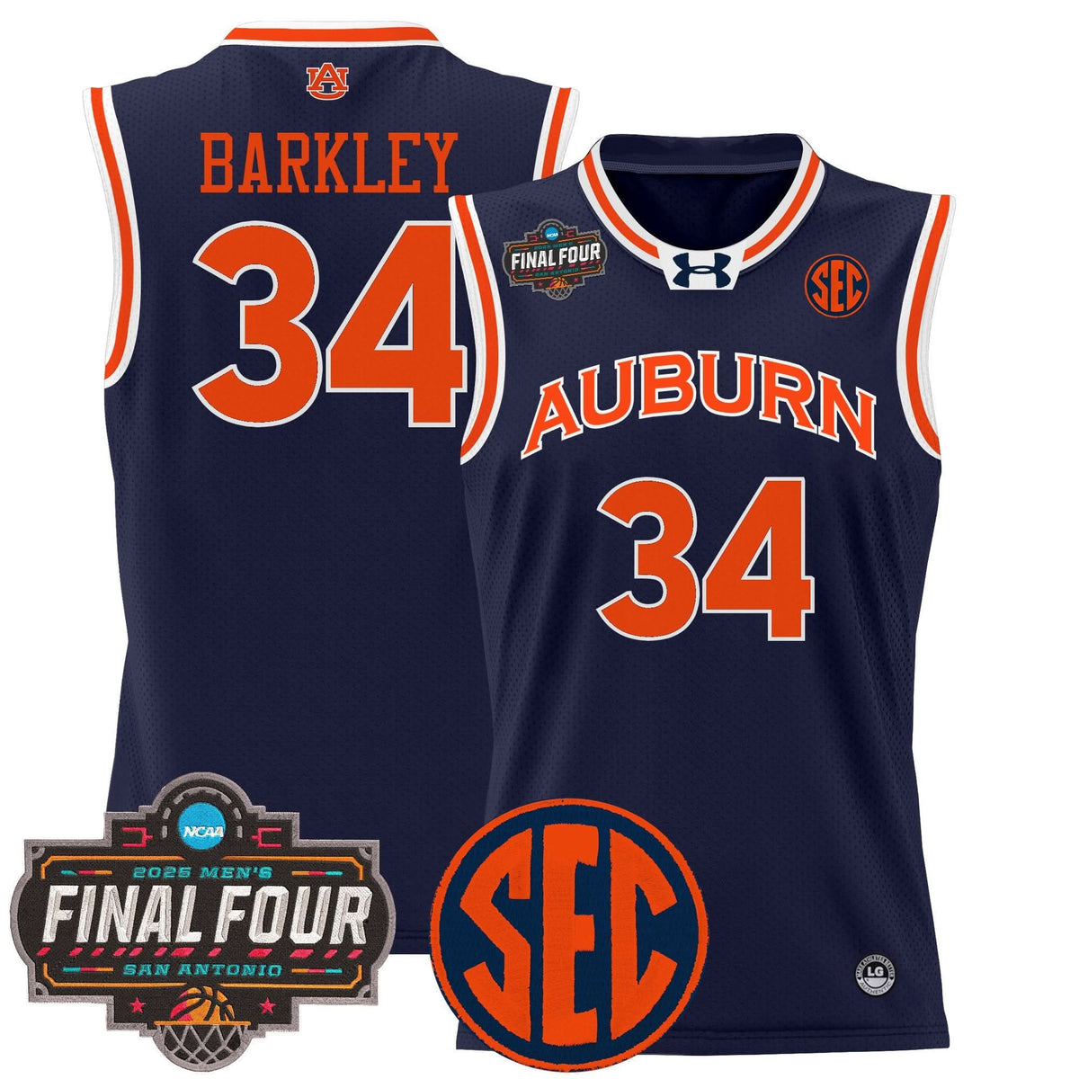 AT 2025 Final Four Patch Lightweight Basketball Jersey - Stitched