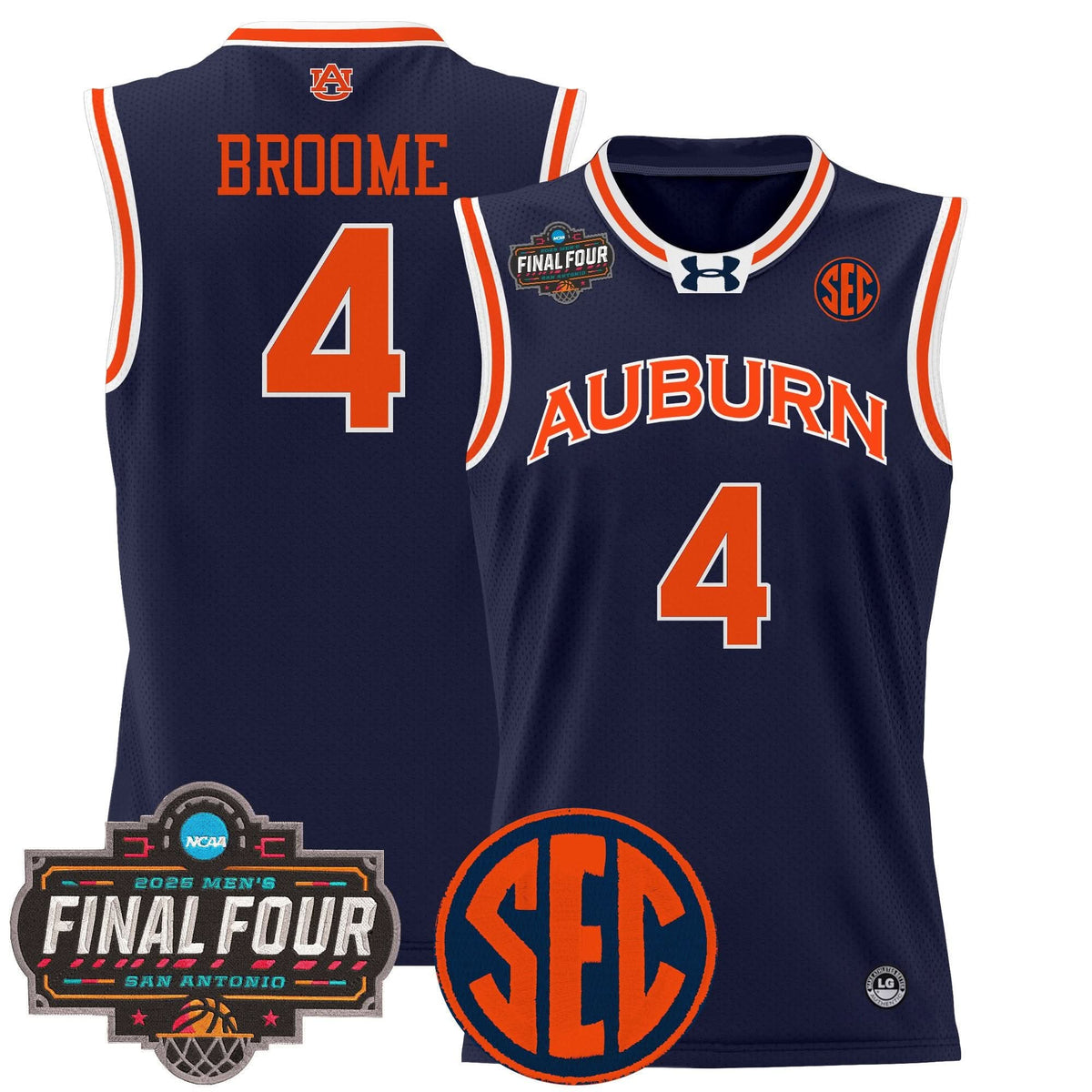 AT 2025 Final Four Patch Lightweight Basketball Jersey - Stitched