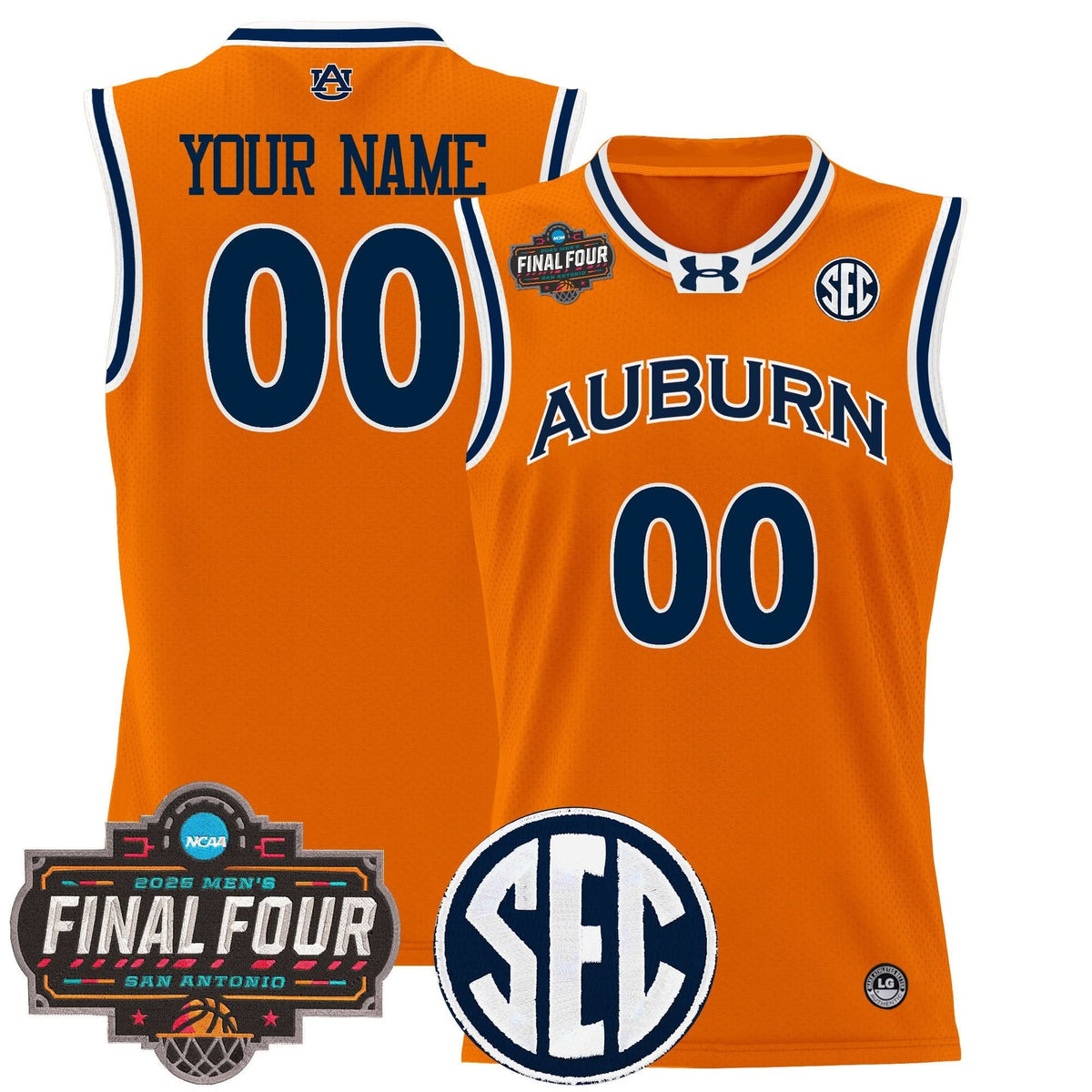 AT 2025 Final Four Patch Lightweight Basketball Custom Jersey - Stitched