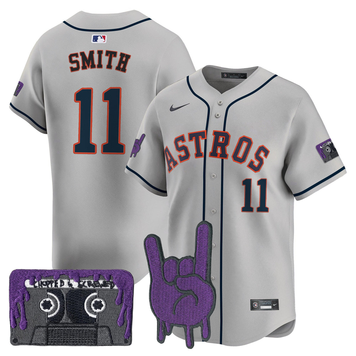 HOU DJ Screw Patch Vapor Premier Limited Jersey - Stitched