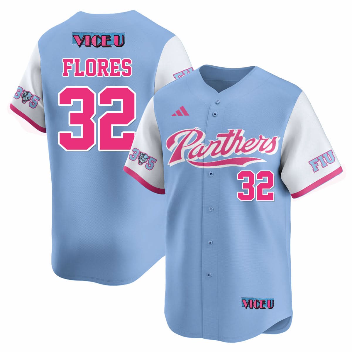 FIU Baseball 2025 'Vice U' Jersey - Stitched
