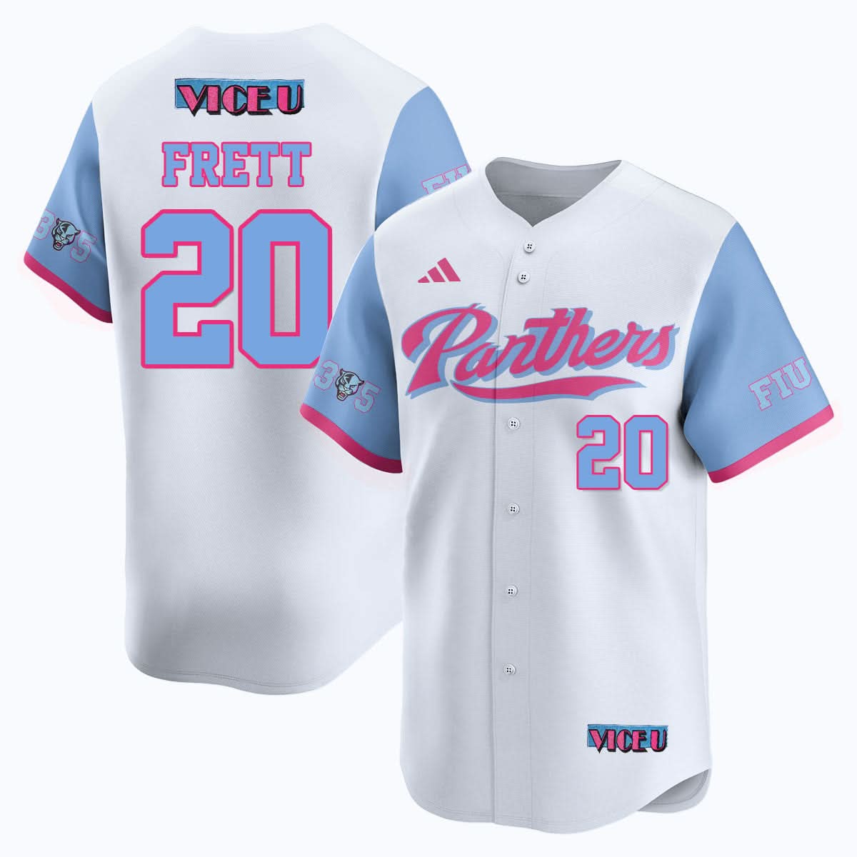 FIU Baseball 2025 'Vice U' Jersey - Stitched