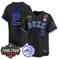 DUKE 2025 Final Four Patch Vapor Baseball Jersey - Stitched
