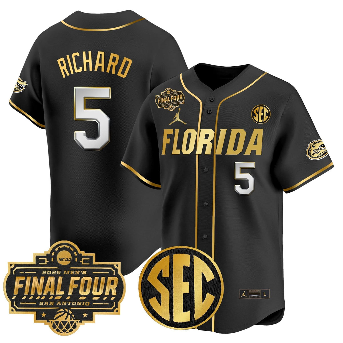 FG 2025 Final Four Patch Vapor Baseball Jersey - Stitched