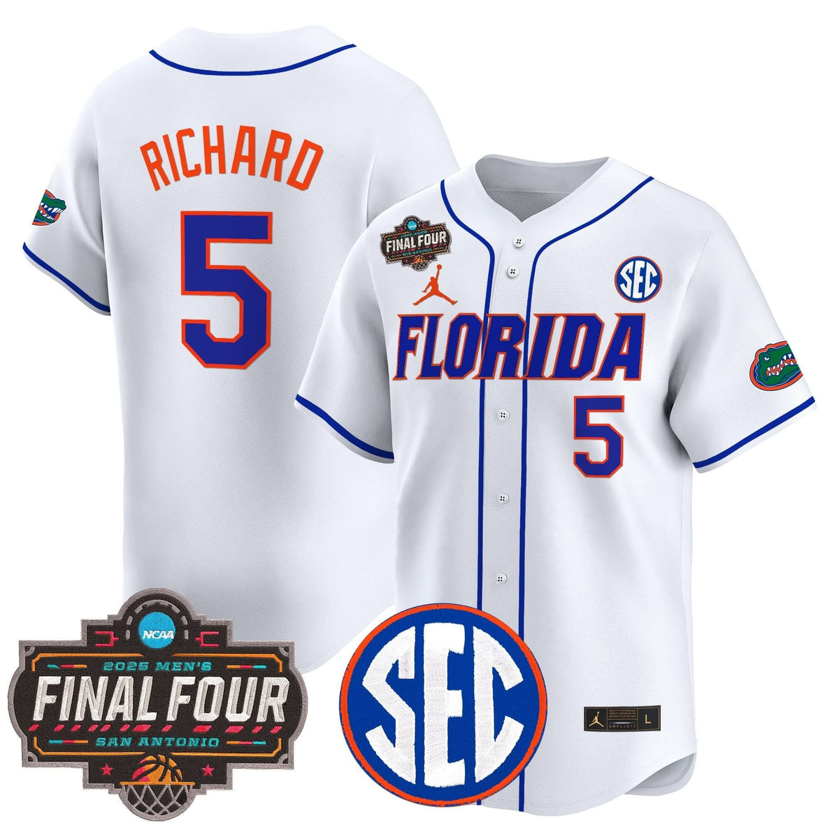FG 2025 Final Four Patch Vapor Baseball Jersey - Stitched