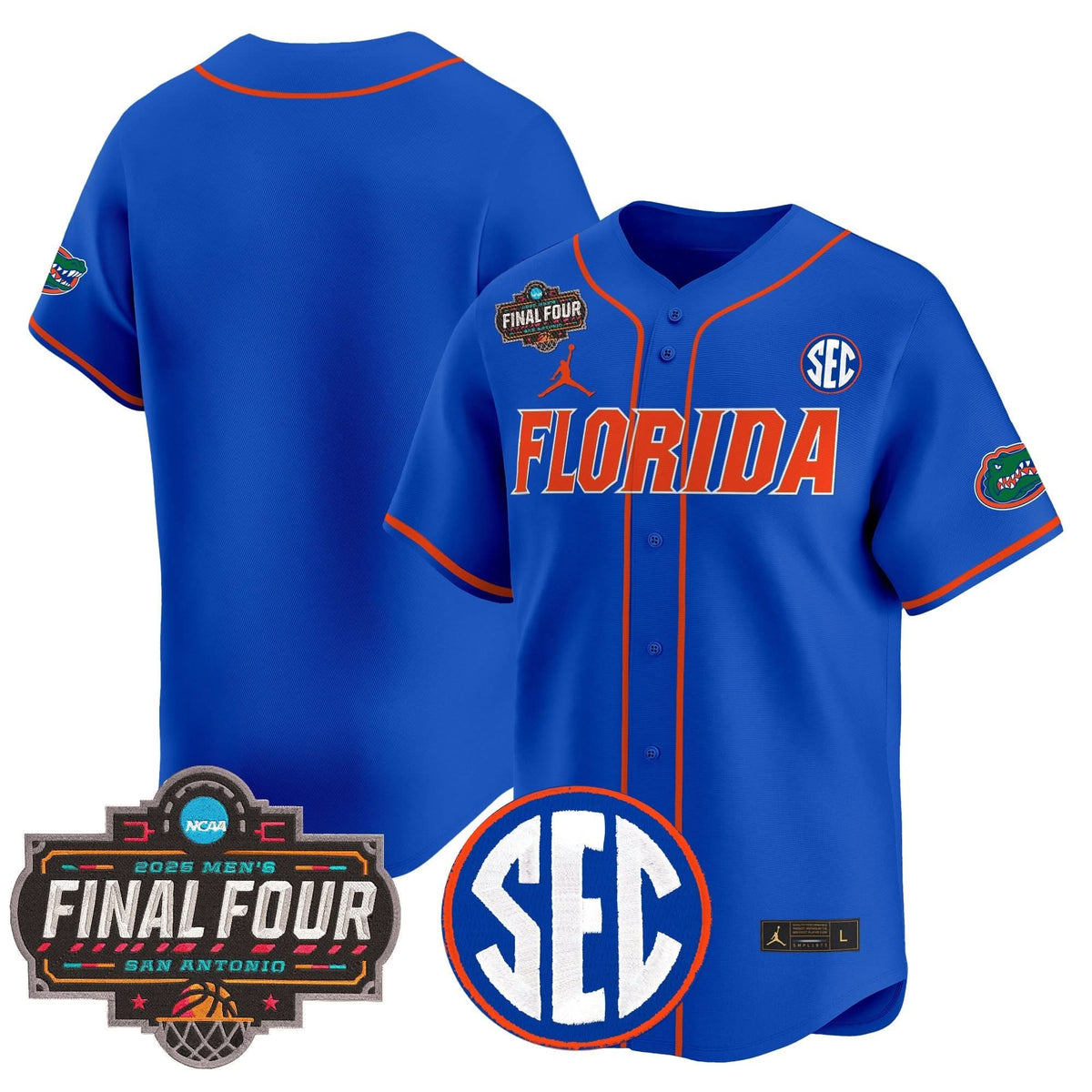FG 2025 Final Four Patch Vapor Baseball Jersey - Stitched