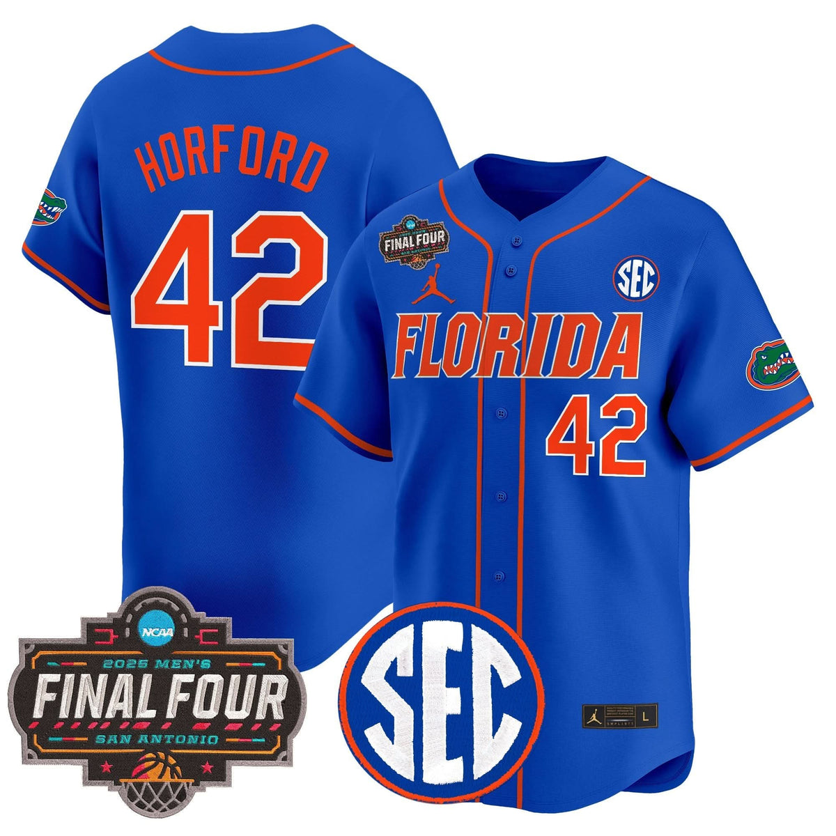 FG 2025 Final Four Patch Vapor Baseball Jersey - Stitched