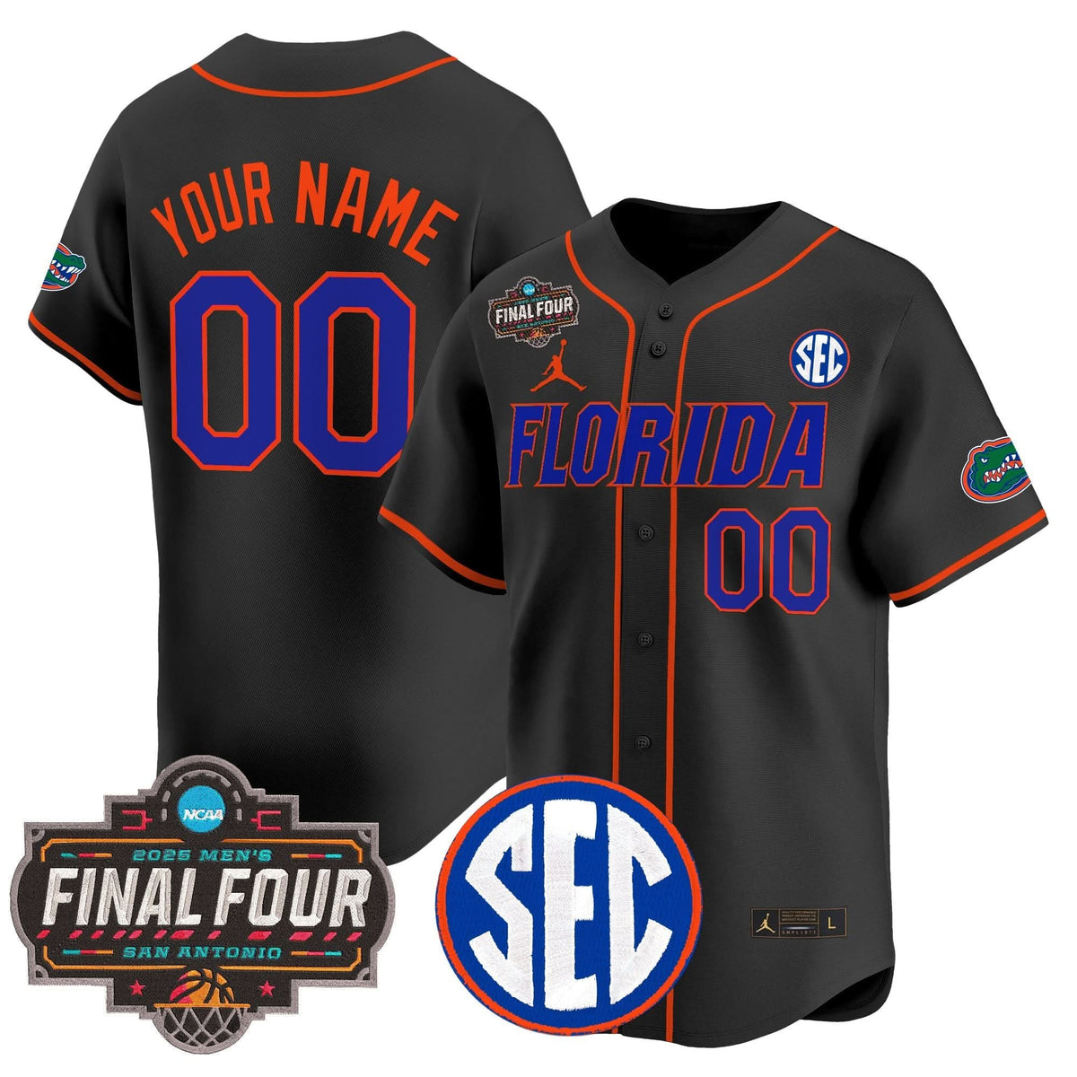 FG 2025 Final Four Patch Vapor Baseball Custom Jersey - Stitched