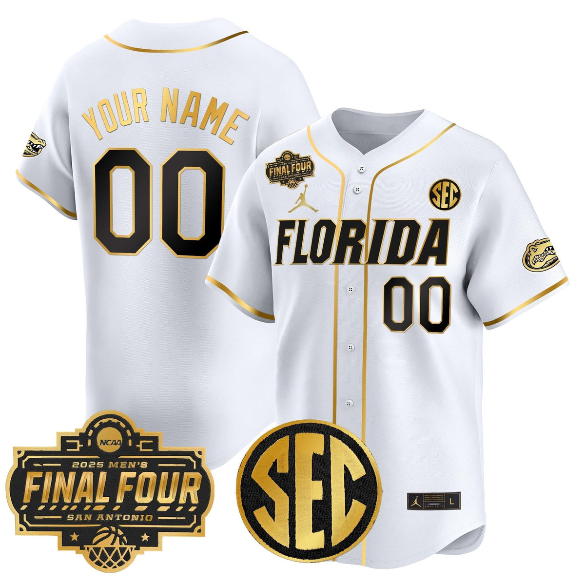 FG 2025 Final Four Patch Vapor Baseball Custom Jersey - Stitched
