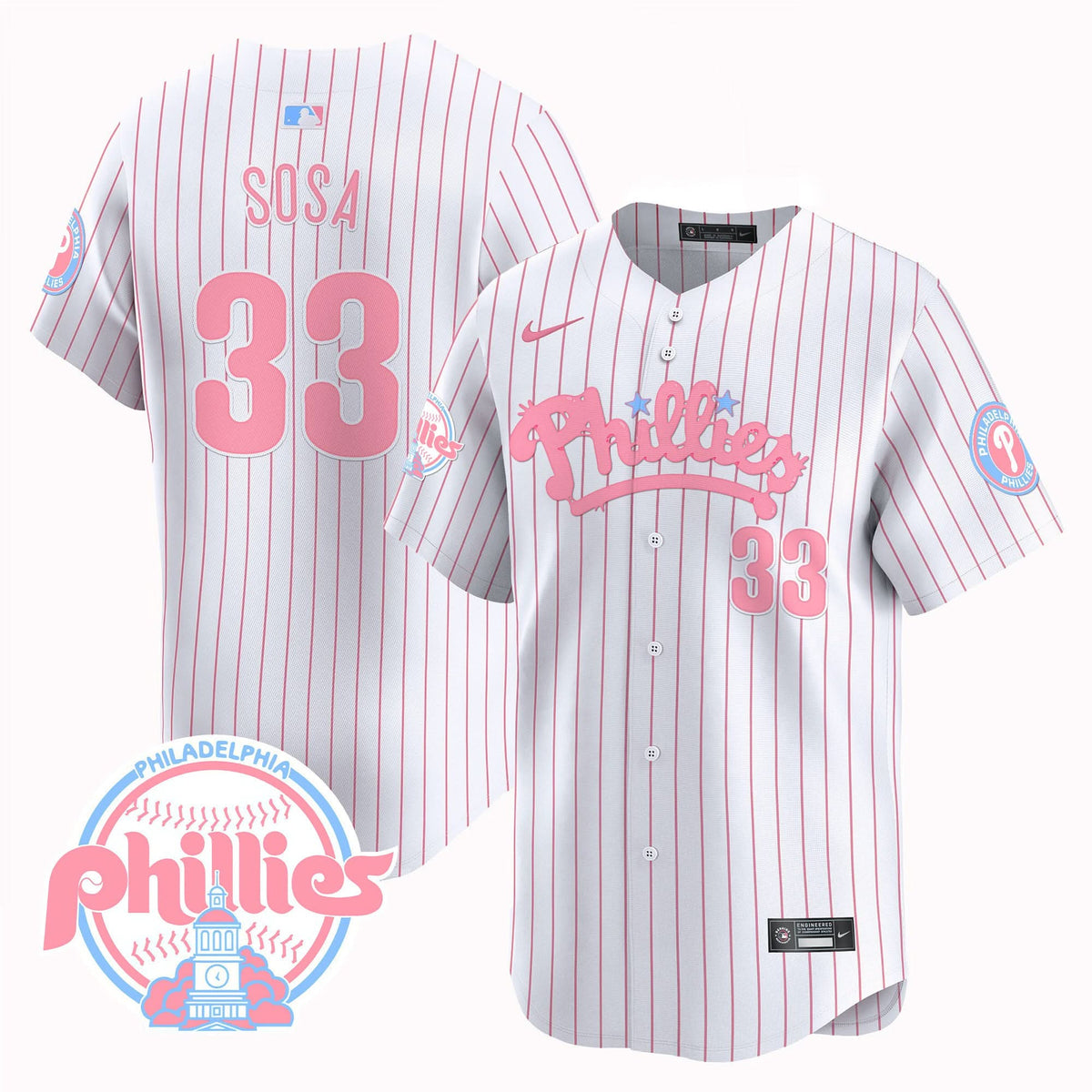 PP Bubblegum Pink Vapor Premier Limited Jersey - Stitched