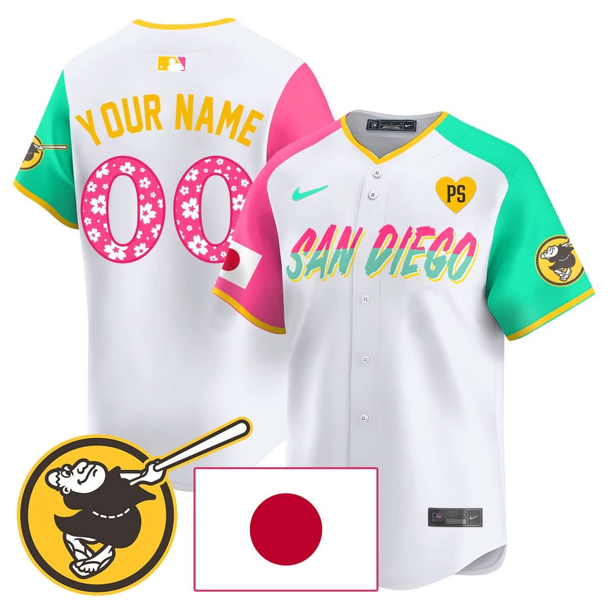Custom SDP Japanese Heritage Jersey - Stitched