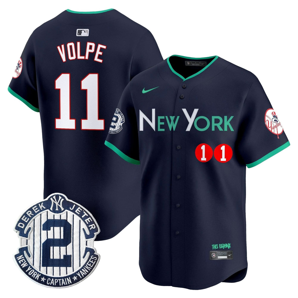 NYY City Connect Vapor Premier Limited Jersey - Stitched