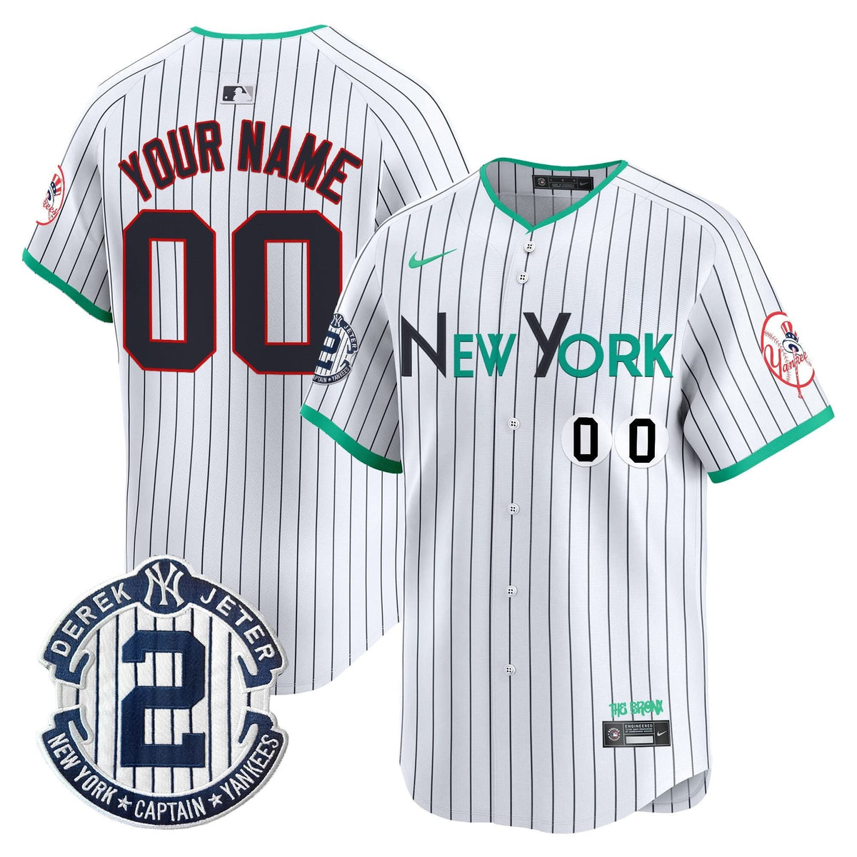 NYY City Connect Vapor Premier Limited Custom Jersey - Stitched