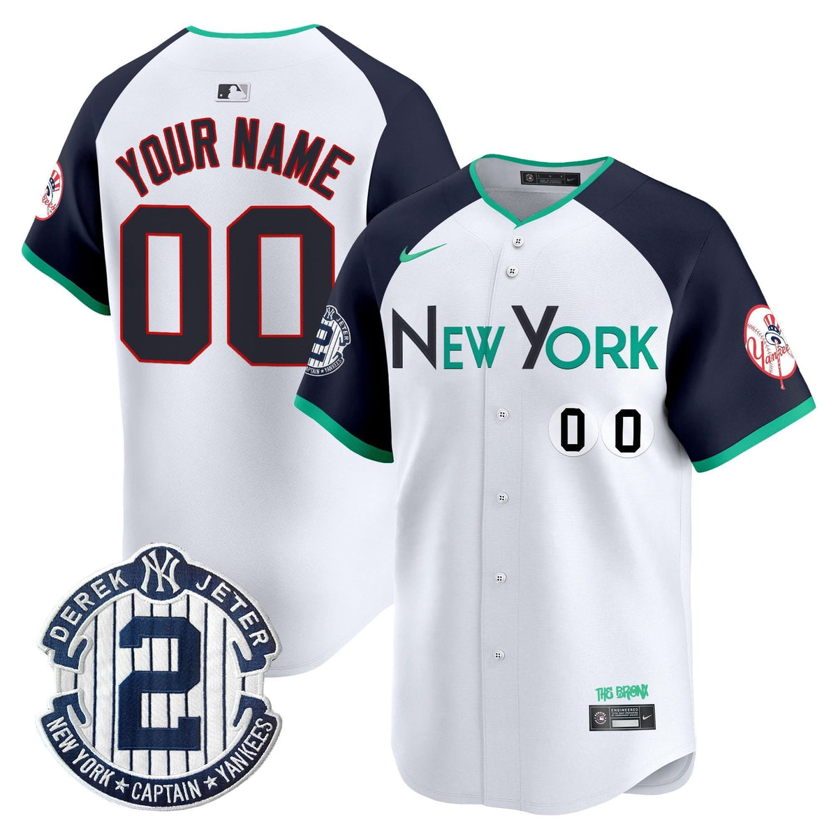 NYY City Connect Vapor Premier Limited Custom Jersey - Stitched