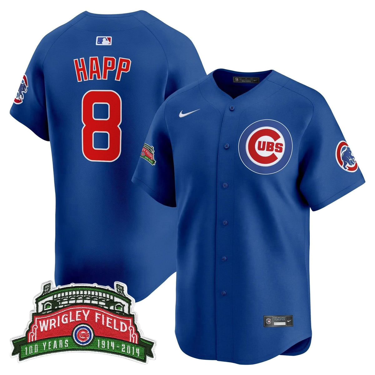 CC Wrigley Field Style Vapor Premier Limited Jersey - Stitched