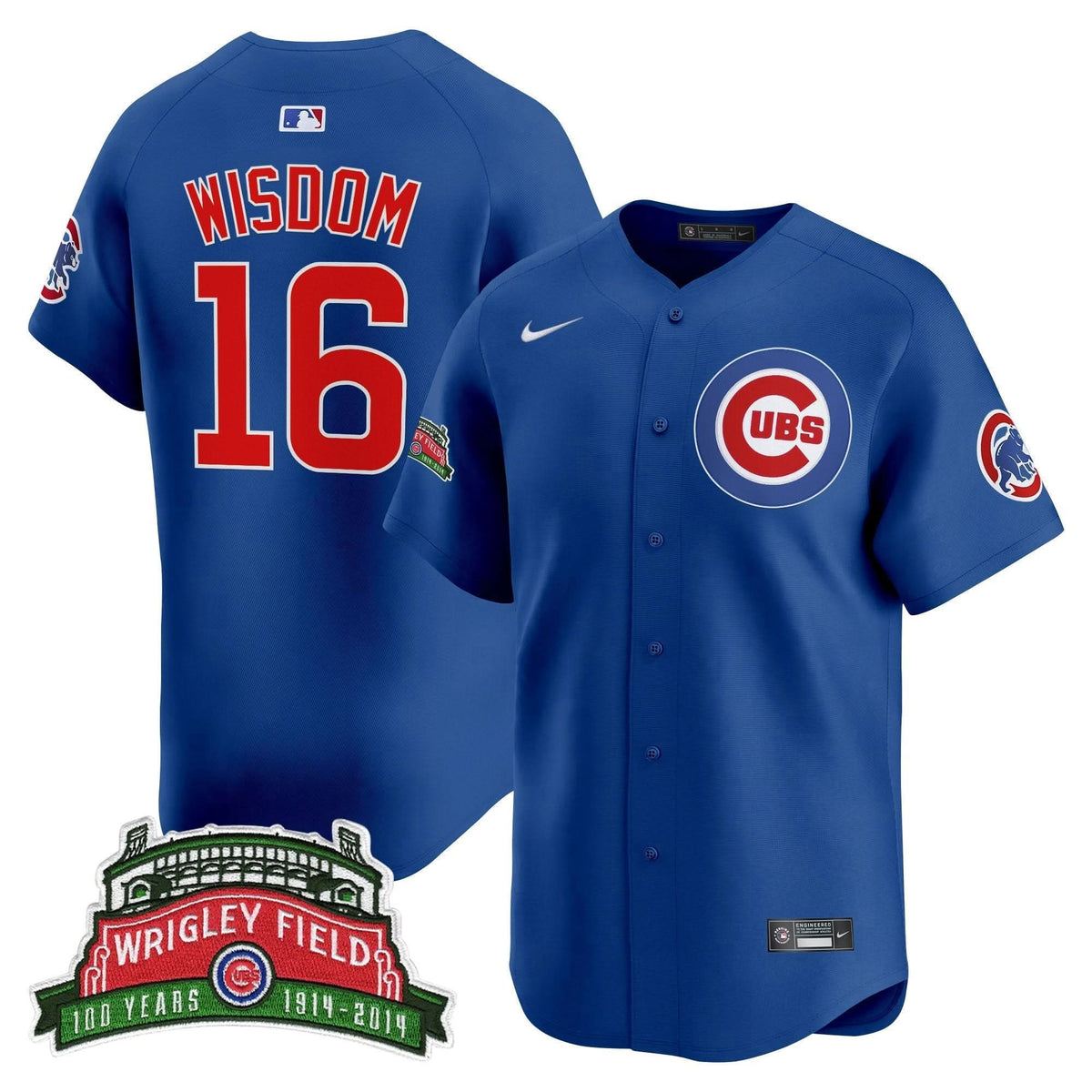 CC Wrigley Field Style Vapor Premier Limited Jersey - Stitched