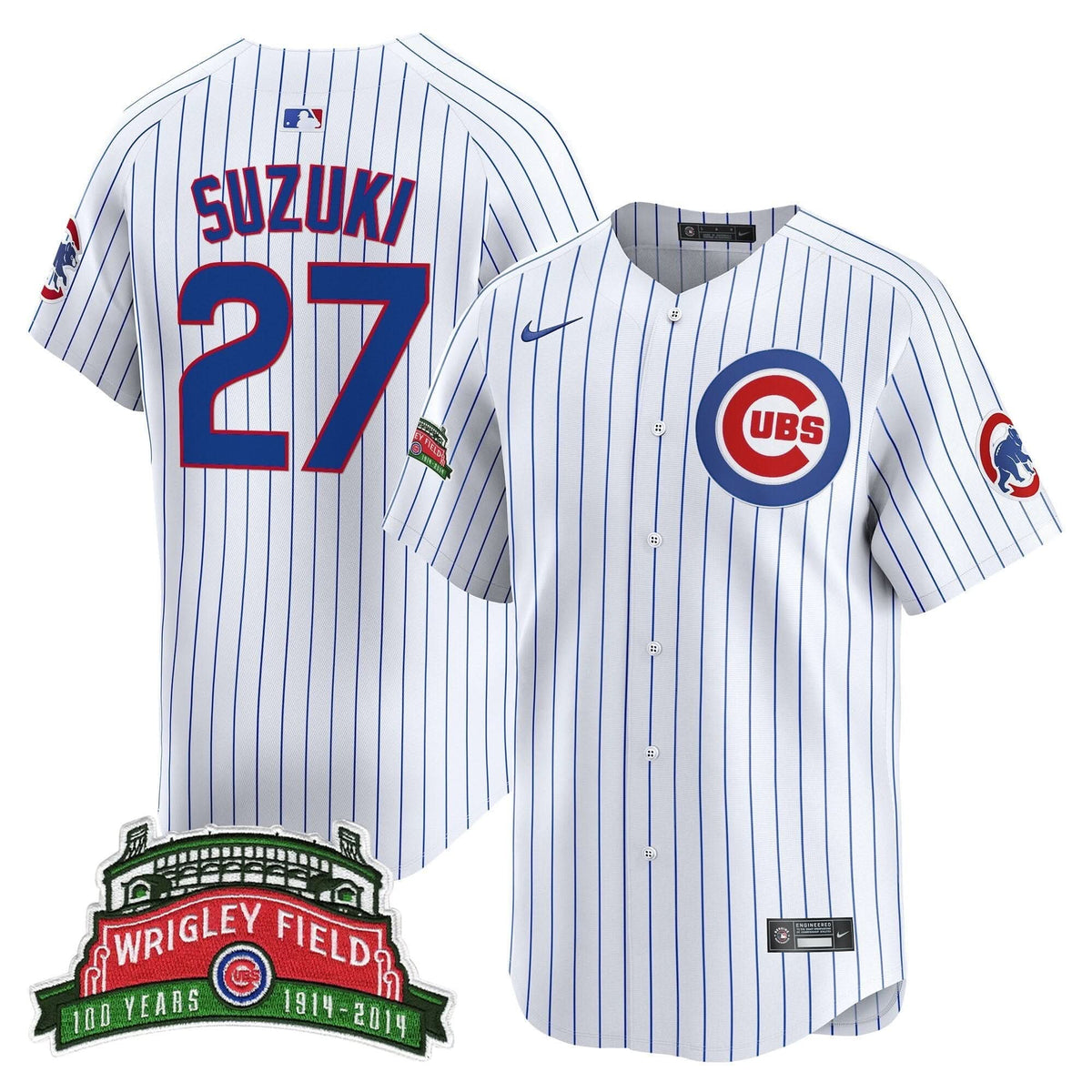 CC Wrigley Field Style Vapor Premier Limited Jersey - Stitched
