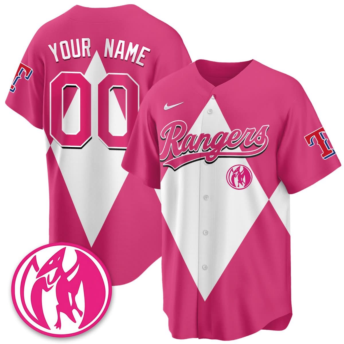 Custom TR Power Rangers Limited Jersey - Stitched