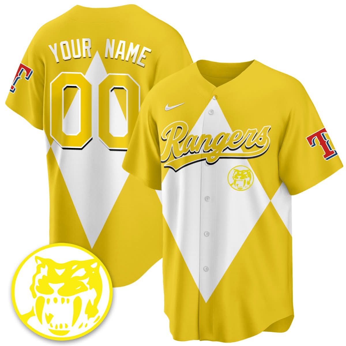 Custom TR Power Rangers Limited Jersey - Stitched
