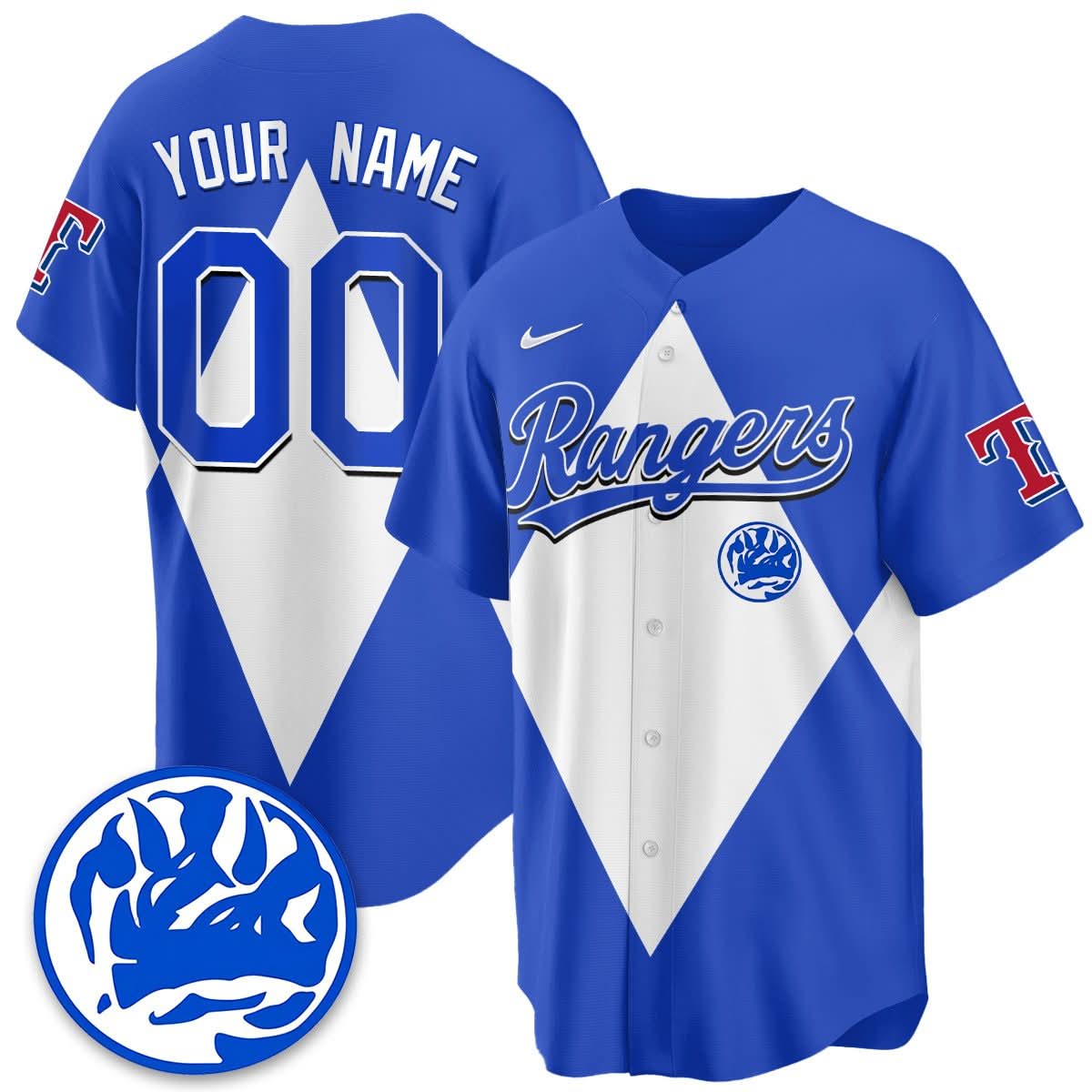 Custom TR Power Rangers Limited Jersey - Stitched