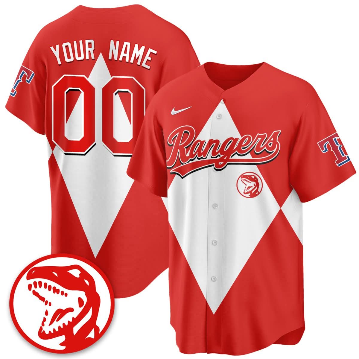 Custom TR Power Rangers Limited Jersey - Stitched