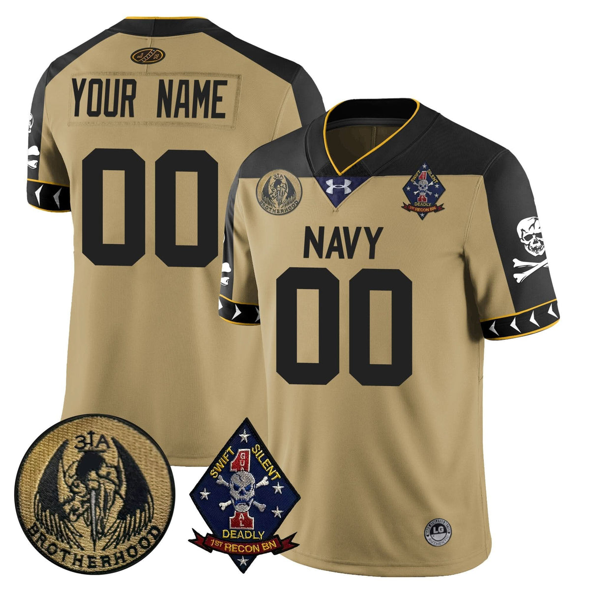 Custom Name/Gender NM Lacrosse Jolly Rogers Vapor Limited Jersey
