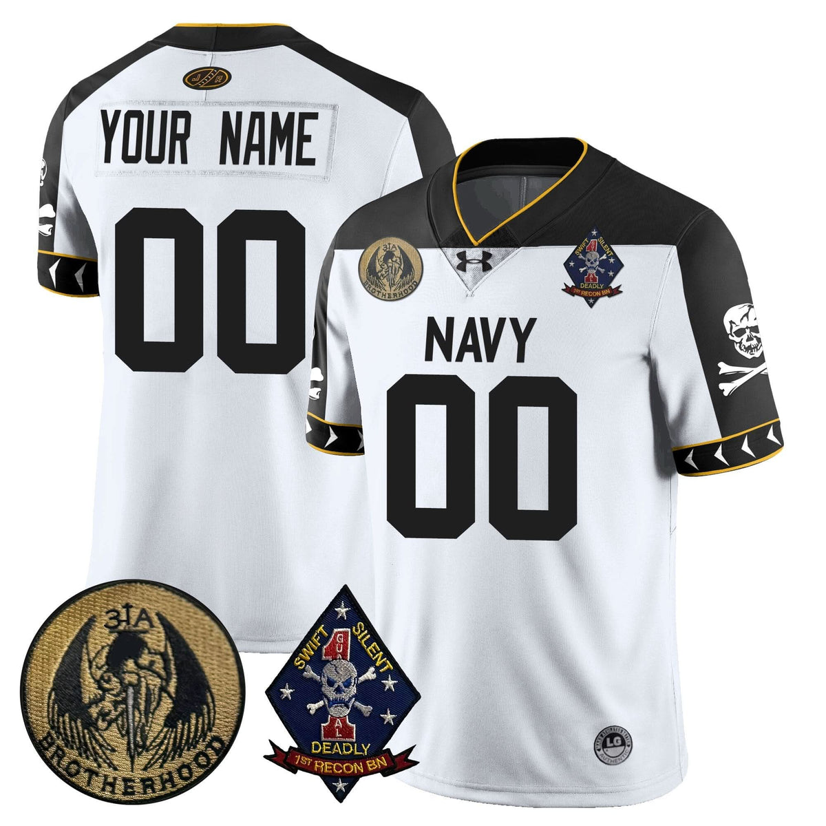 Custom Name/Gender NM Lacrosse Jolly Rogers Vapor Limited Jersey