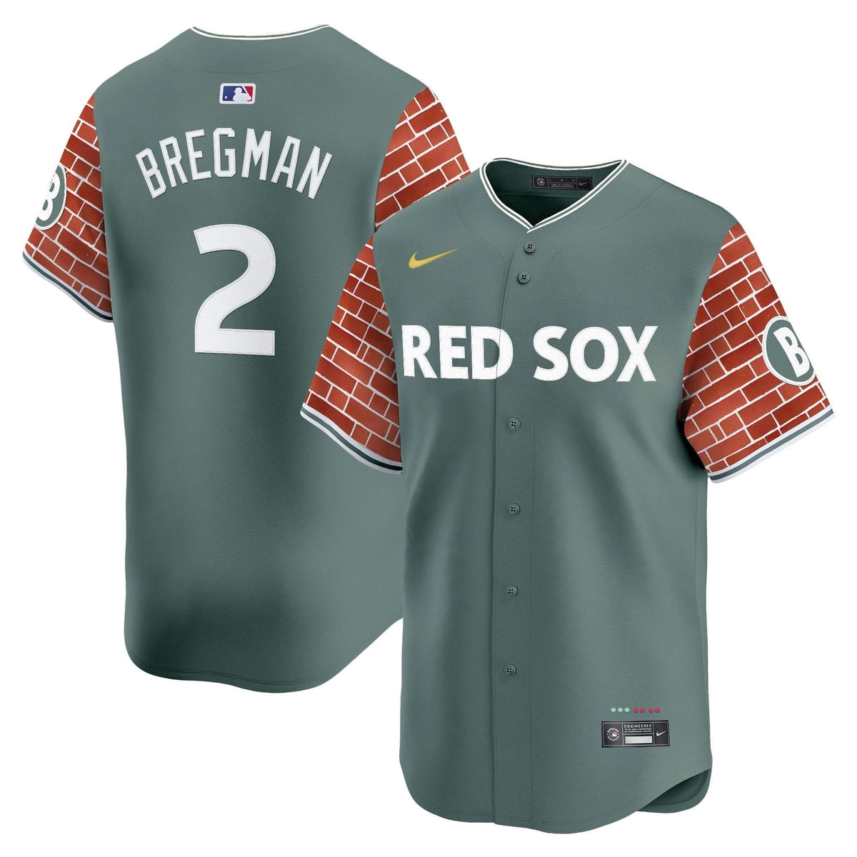 BRS 2025 Fenway Red Brick Style Vapor Premier Limited Jersey - Stitched