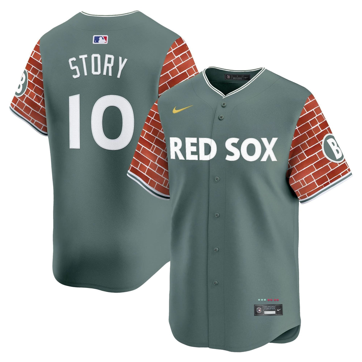 BRS 2025 Fenway Red Brick Style Vapor Premier Limited Jersey - Stitched