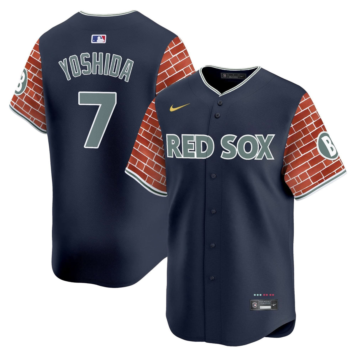 BRS 2025 Fenway Red Brick Style Vapor Premier Limited Jersey - Stitched