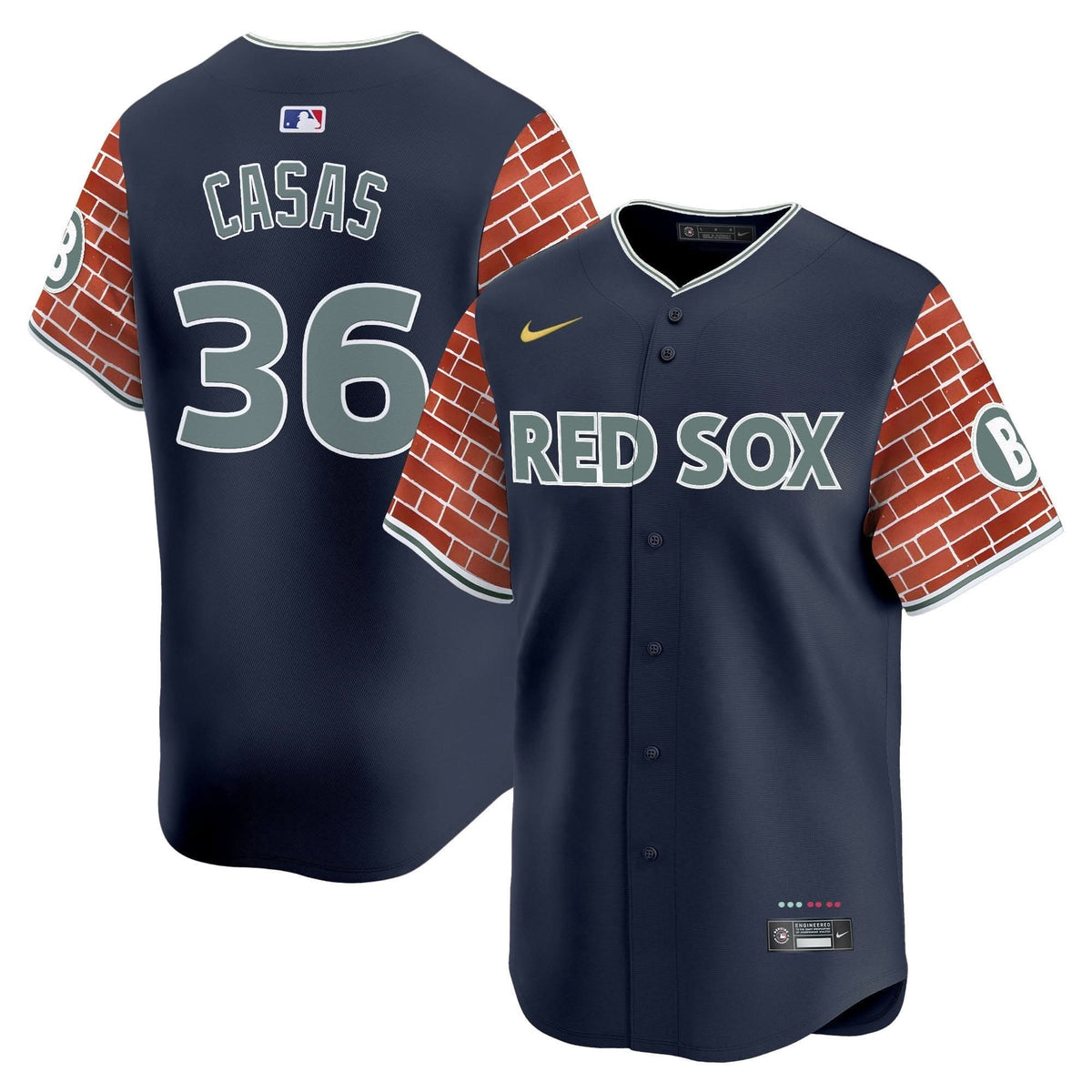 BRS 2025 Fenway Red Brick Style Vapor Premier Limited Jersey - Stitched