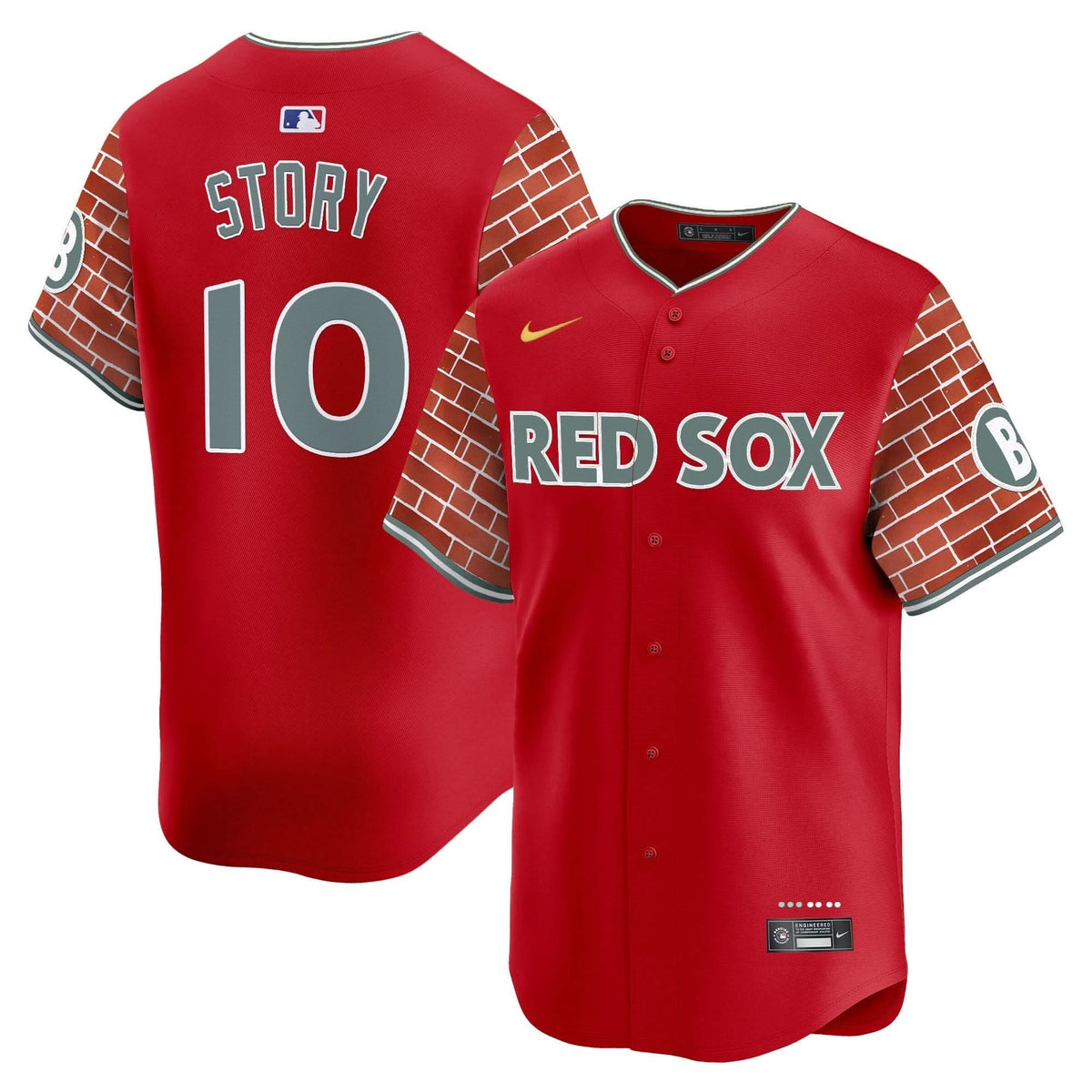 BRS 2025 Fenway Red Brick Style Vapor Premier Limited Jersey - Stitched