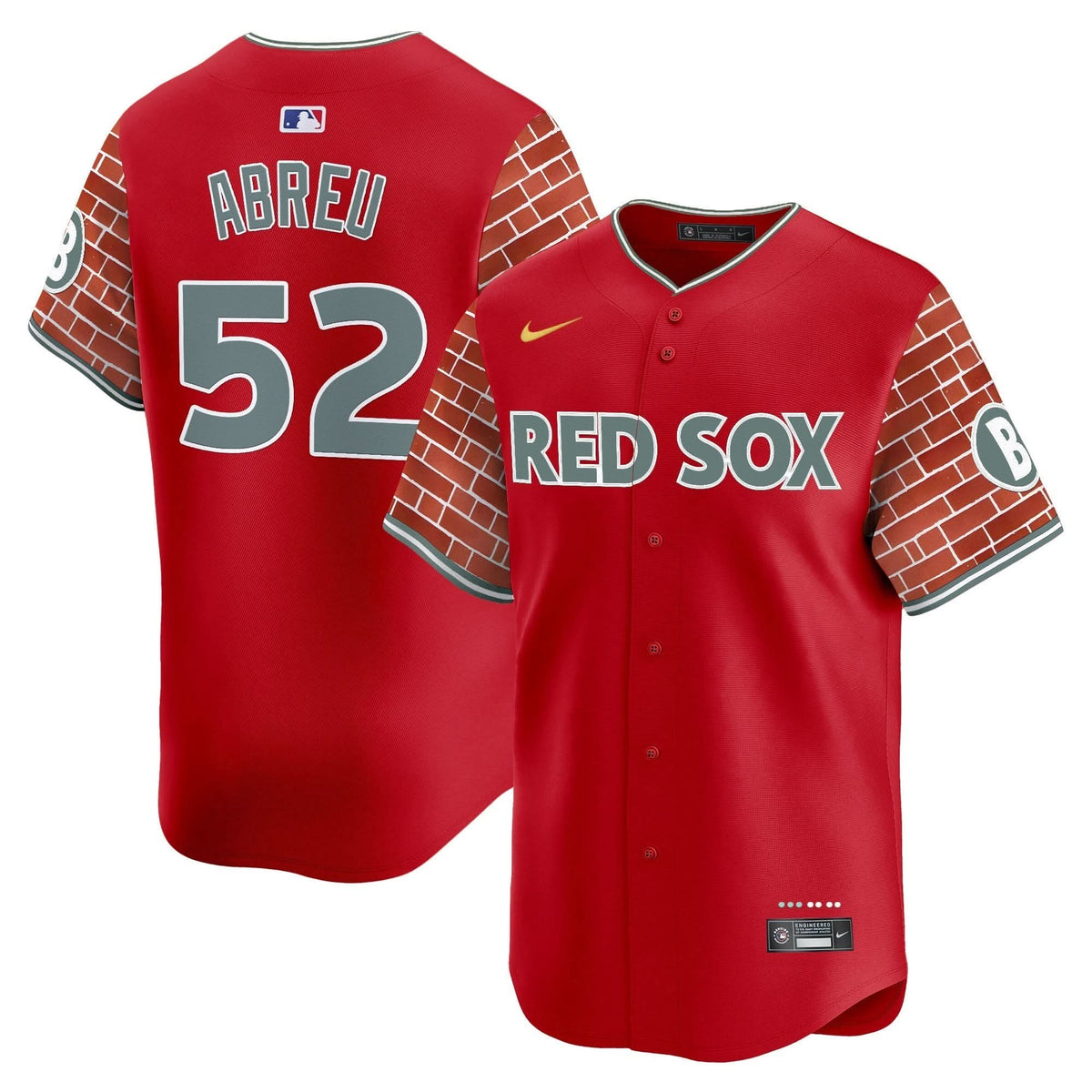 BRS 2025 Fenway Red Brick Style Vapor Premier Limited Jersey - Stitched