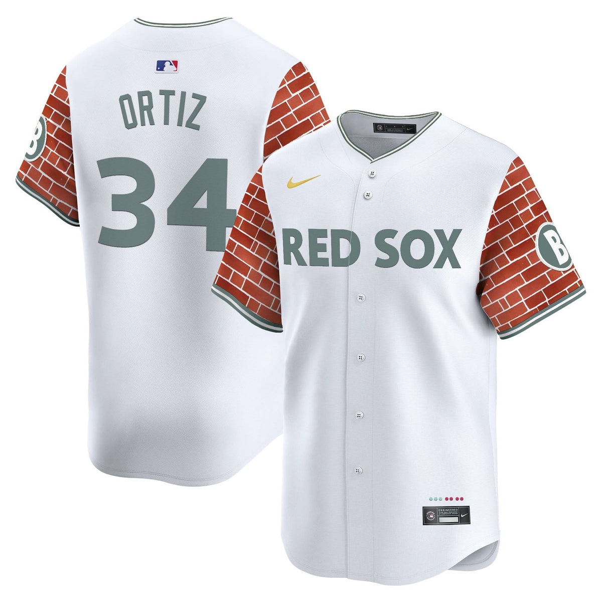BRS 2025 Fenway Red Brick Style Vapor Premier Limited Jersey - Stitched