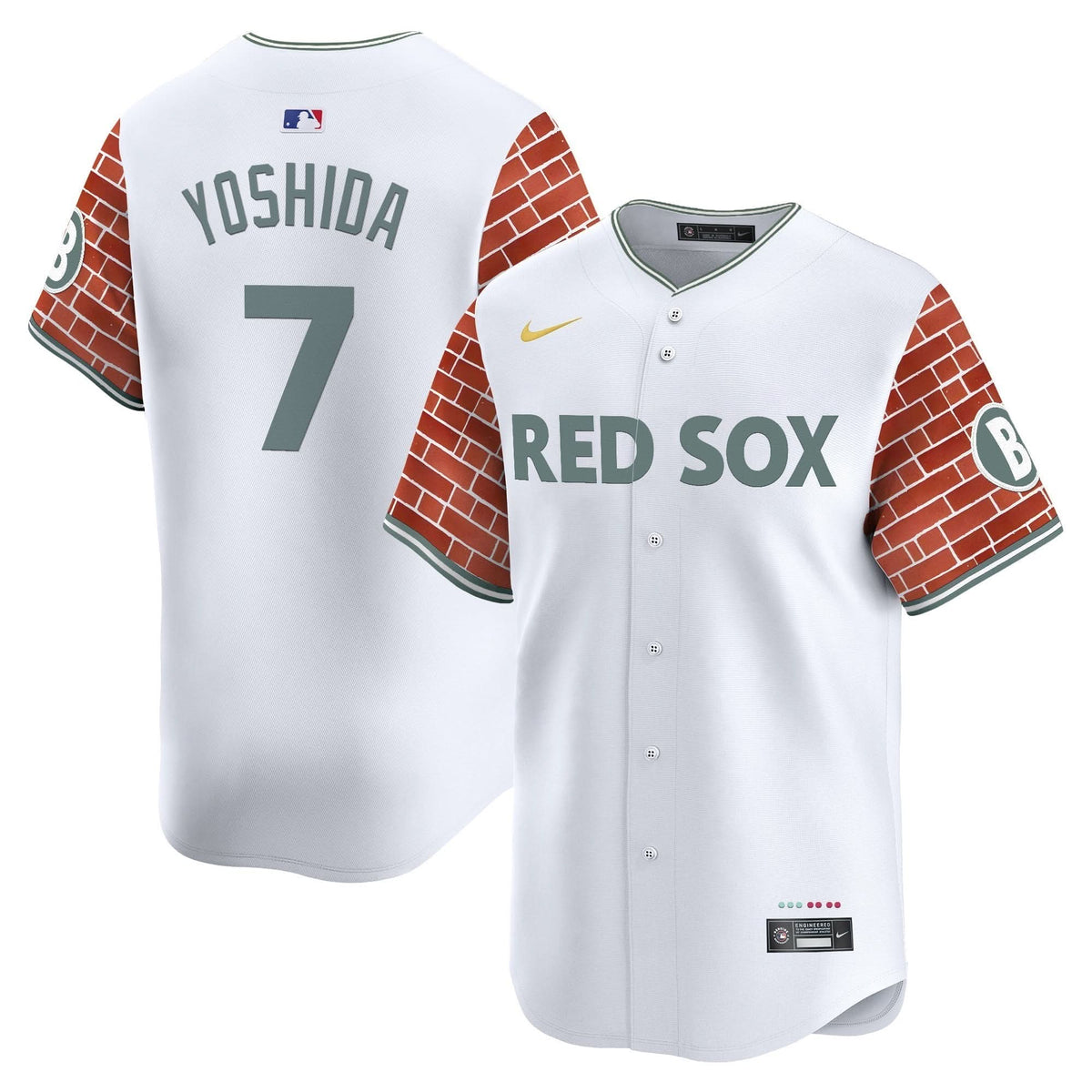 BRS 2025 Fenway Red Brick Style Vapor Premier Limited Jersey - Stitched