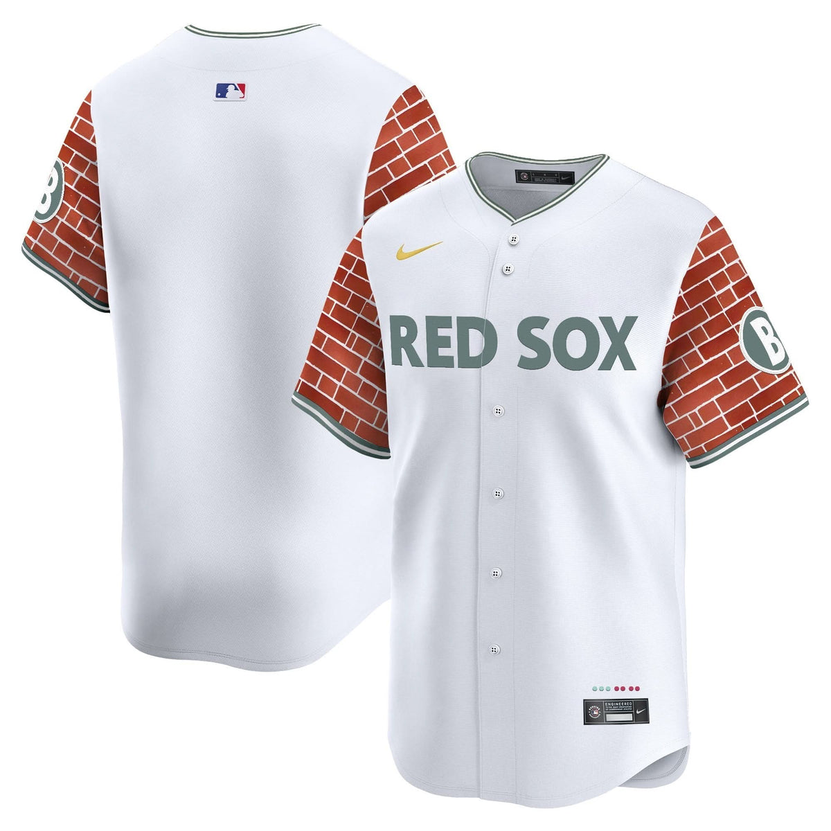 BRS 2025 Fenway Red Brick Style Vapor Premier Limited Jersey - Stitched