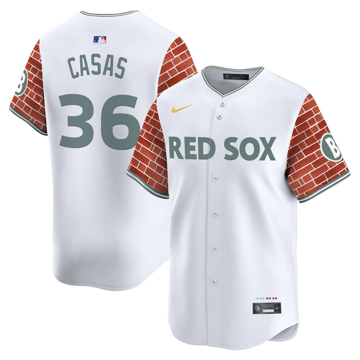 BRS 2025 Fenway Red Brick Style Vapor Premier Limited Jersey - Stitched
