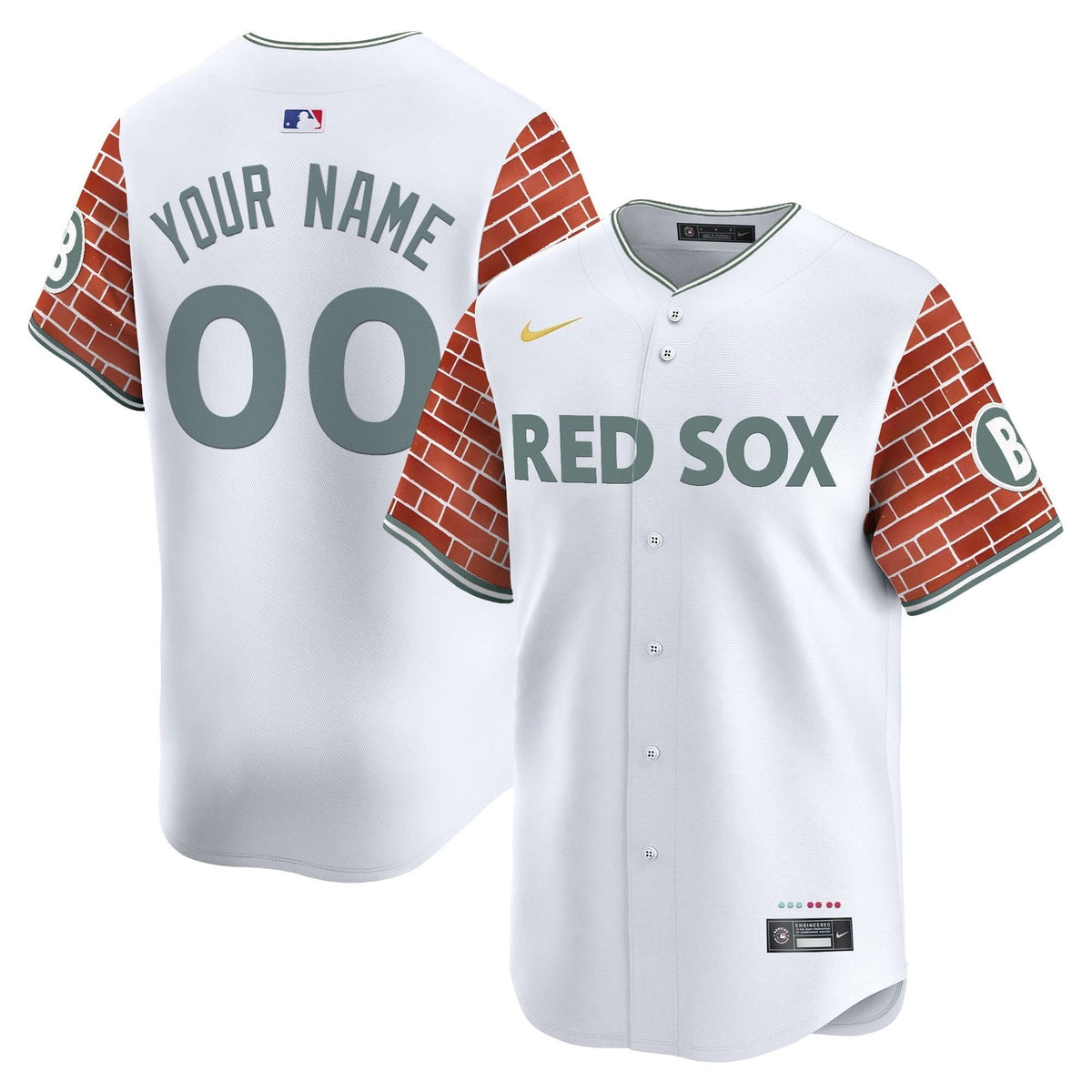 BRS 2025 Fenway Red Brick Style Vapor Premier Limited Custom Jersey - Stitched