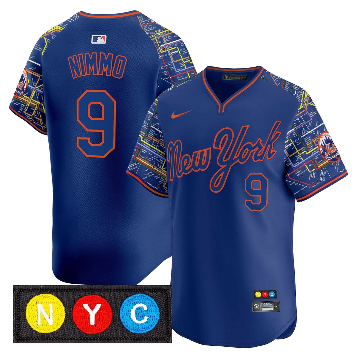 NYM Subway Style Vapor Premier Limited Jersey - Stitched